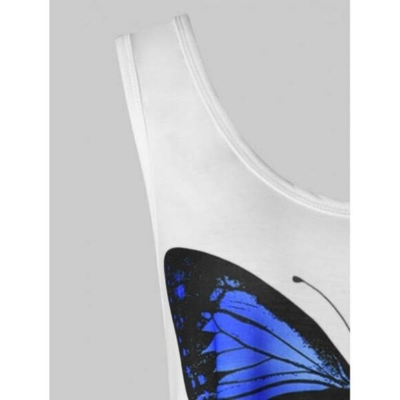 Blue Butterfly Blouse 2XL - Picture 5 of 10